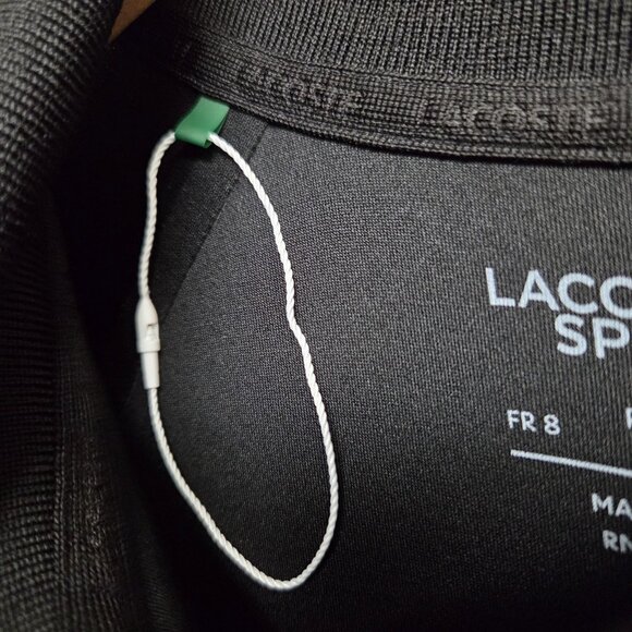 Lacoste Sport Polo Mens 3XL Black Ultra Dry Regular Fit Performance Golf Casual - Picture 9 of 12